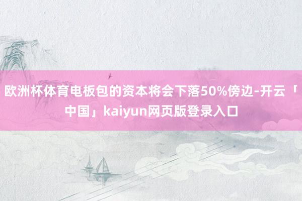 欧洲杯体育电板包的资本将会下落50%傍边-开云「中国」kaiyun网页版登录入口